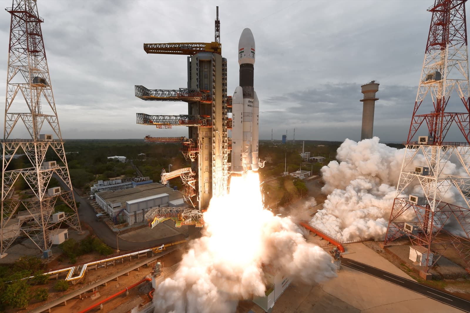 GSLV Mk III-M1 lifts off from Sriharikota with Chandrayaan-2, July 22, 2019
