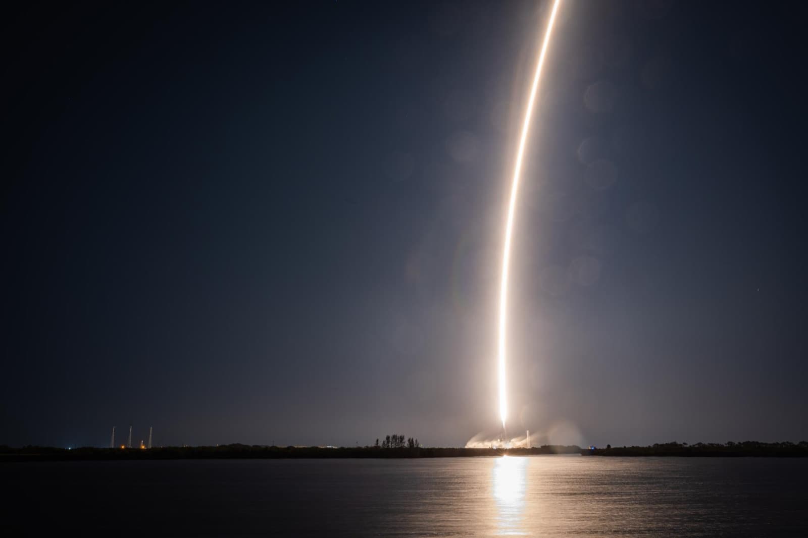 The launch that put it there: Blue Ghost Mission 1 leaving Kennedy Space Center on 15 January 2025