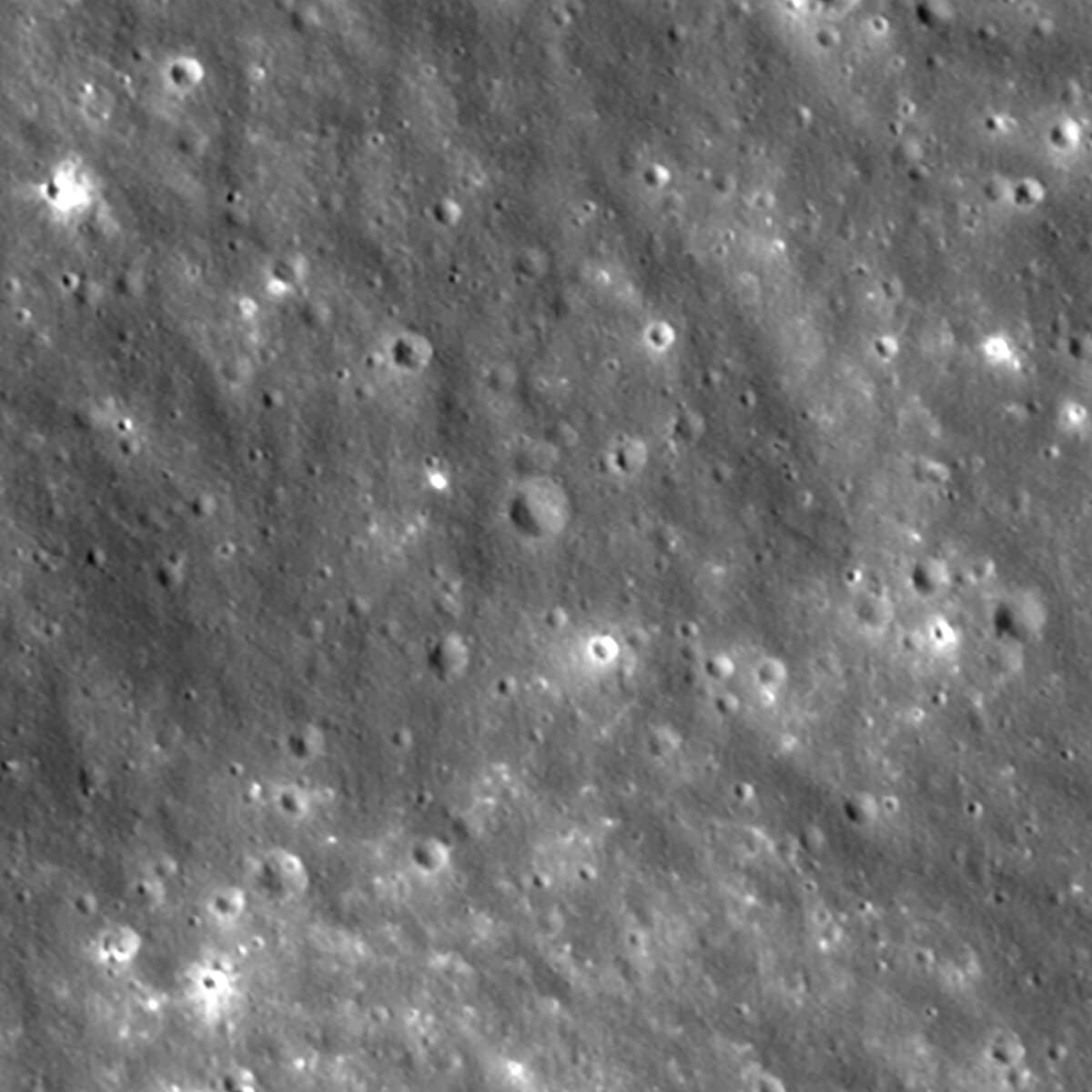 Before: the same patch of ground, photographed by LRO before the impact