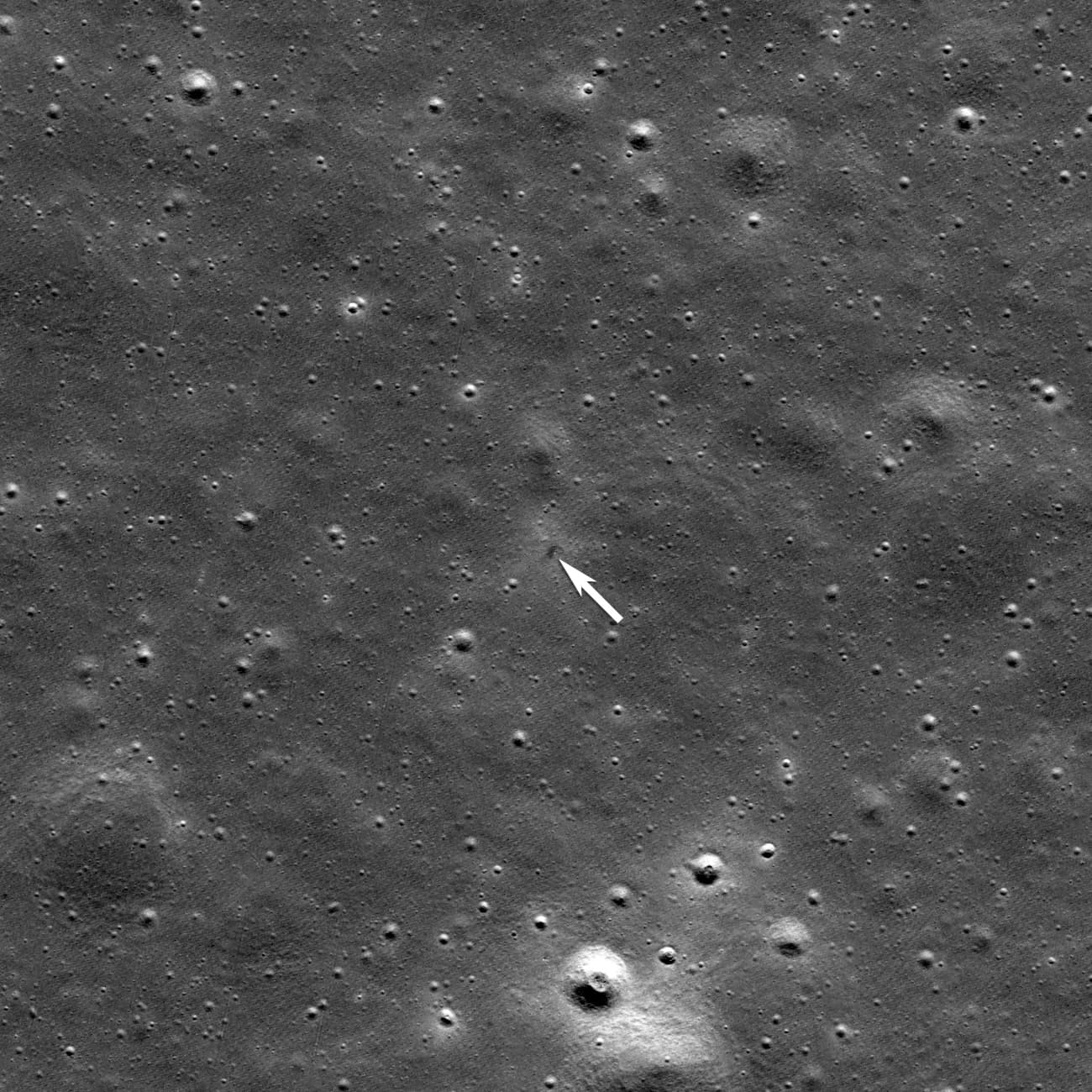 The RESILIENCE impact site in Mare Frigoris, imaged by NASA's Lunar Reconnaissance Orbiter on June 11, 2025