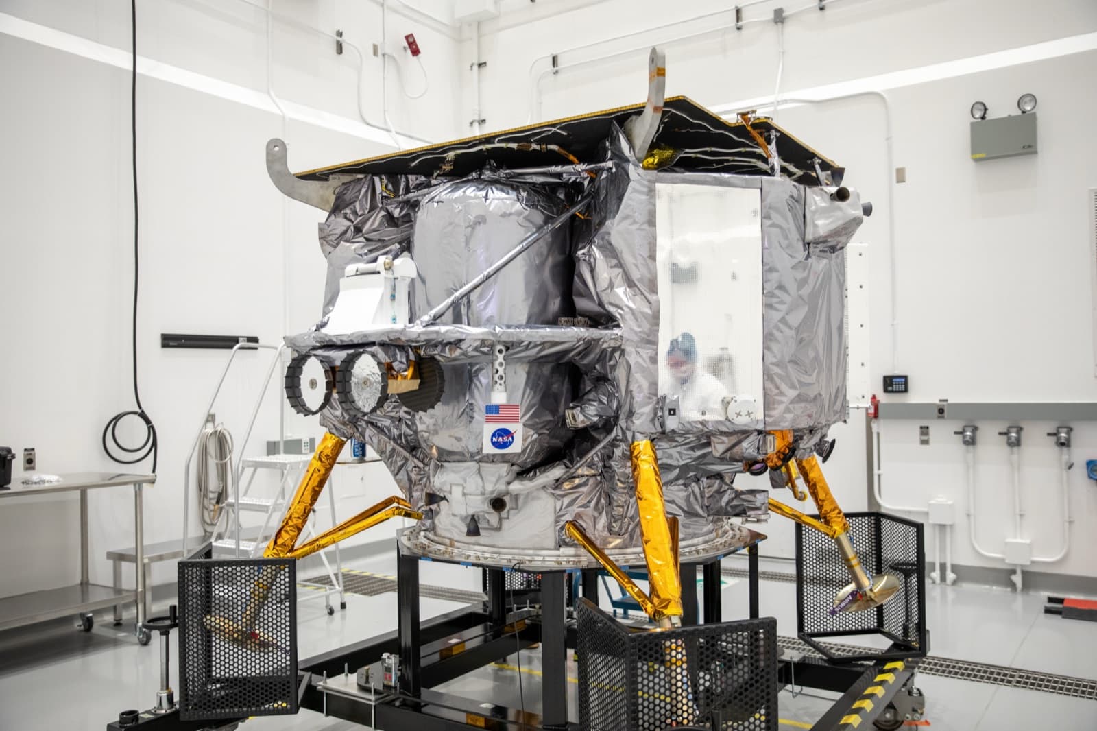 Peregrine during final processing, Nov 14, 2023